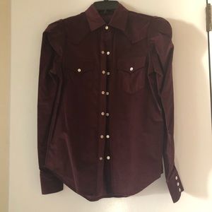 Petersyn Puff Shoulder Shirt NWT